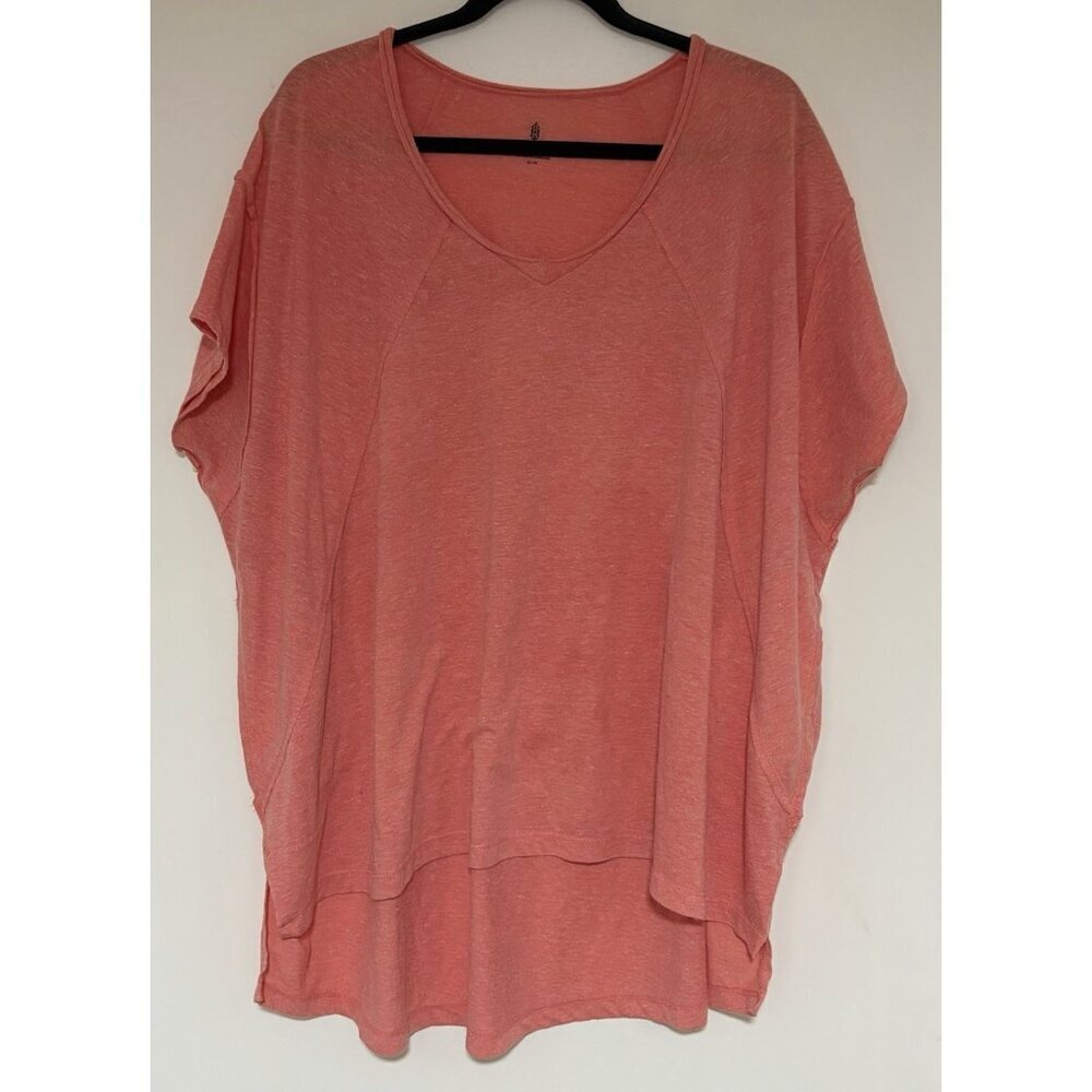 FREE PEOPLE MOVEMENT CITY VIBEZ TUNIC TEE OB815486 MORNING BURST SIZE XS